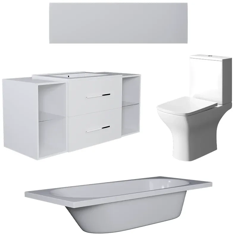 Sonix White 890 Bath Suite