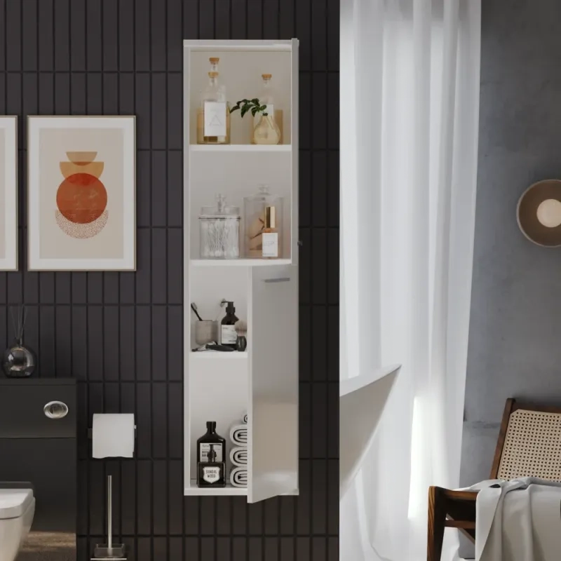Patello Tall Boy Storage White