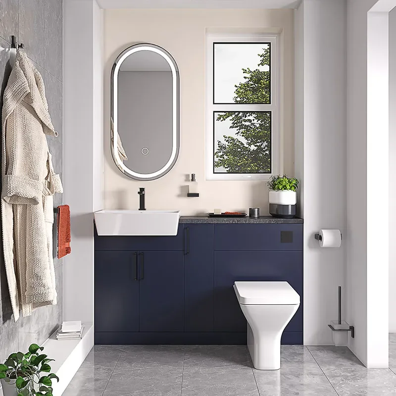 oliver black 1300 navy blue furniture suite