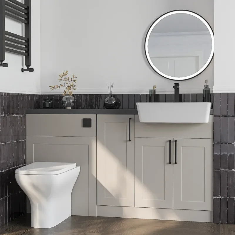 Oliver 1300 Cashmere Shaker Fitted Furniture