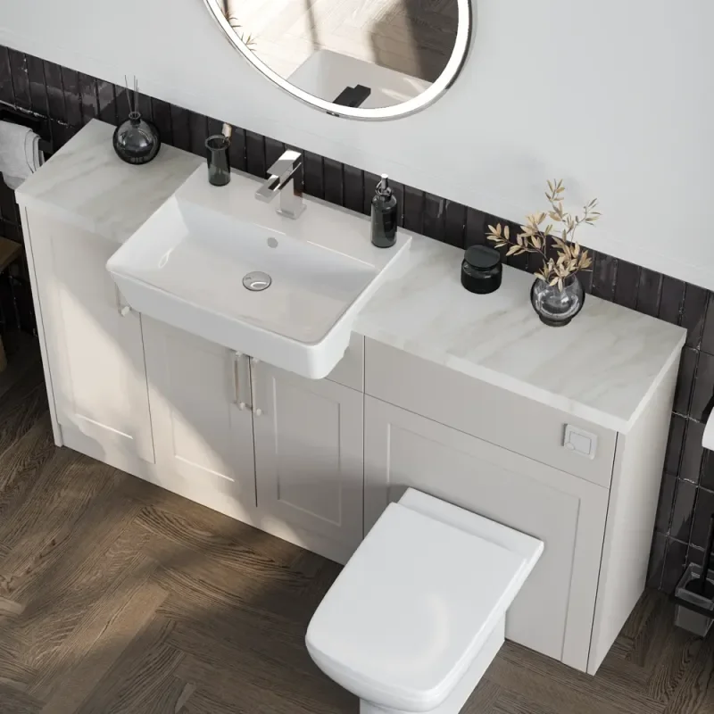 Oliver 1300 Cashmere Shaker Fitted Furniture