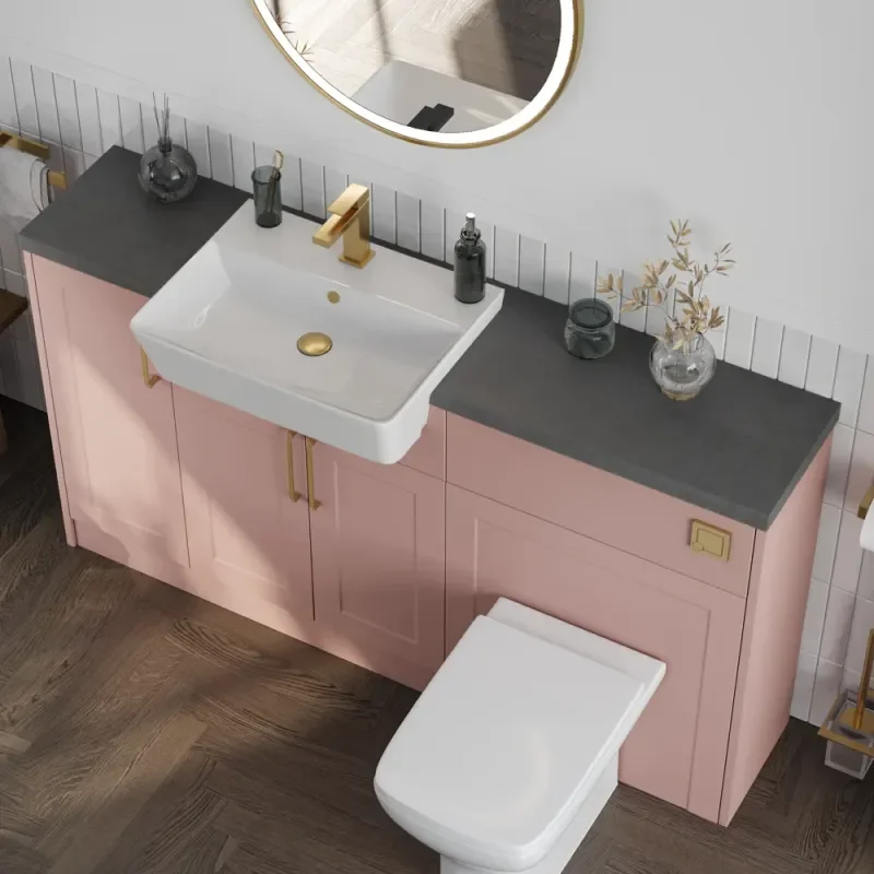 Oliver Pink 1300 Shaker Fitted Furniture