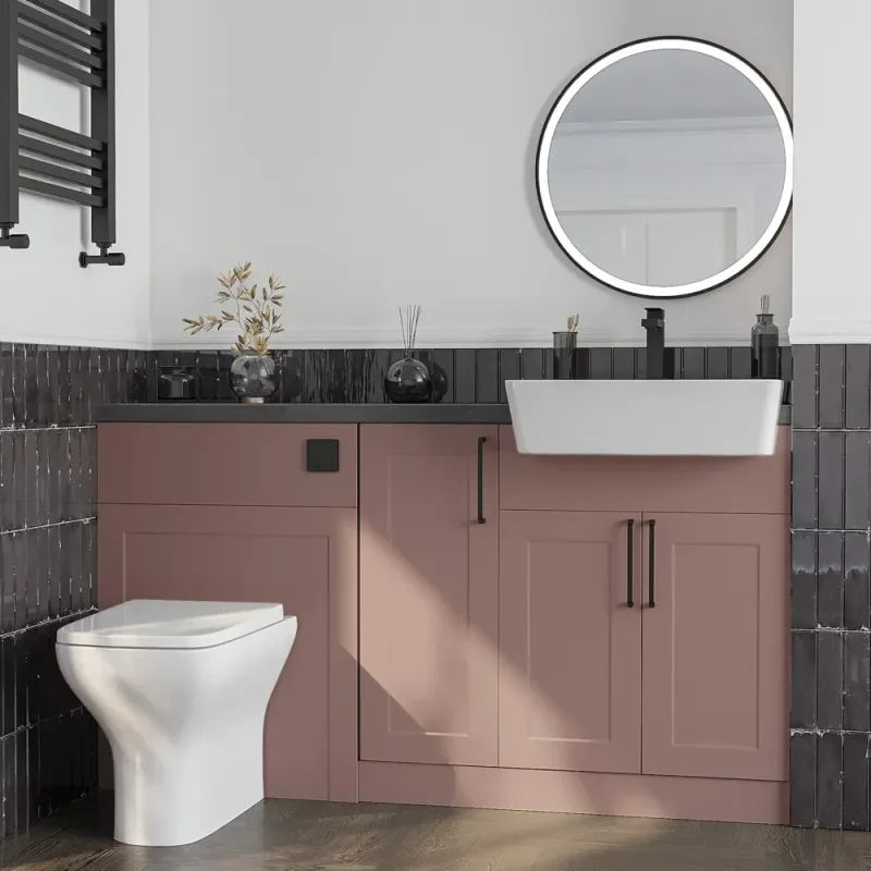 Oliver Pink 1300 Shaker Fitted Furniture