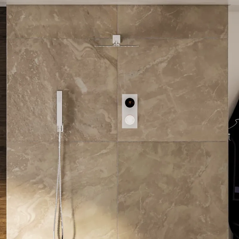 Cyber 2 Outlet Wall Shower Set Head Handset Bracket