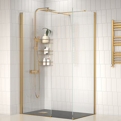 radiant gold 1200 walkin corner shower enclosure black tray