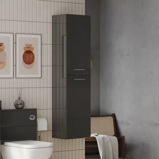 Patello Bathroom Tall Boy Grey