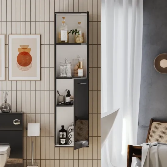 Patello Bathroom Tall Boy Grey