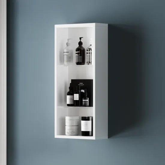 Sonix 300 Glass Shelf Wall Storage White