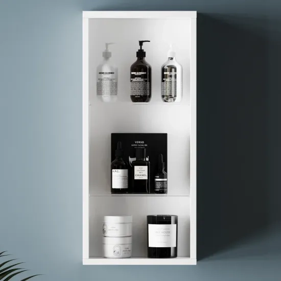 Sonix 300 Glass Shelf Wall Storage White