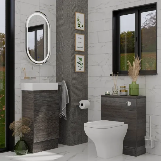Hacienda 410 Suite Floor Vanity Unit and BTW