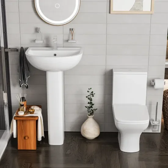 Product Image for Radiant Sliding Shower Suite  All Sizes with Basin, Pedestal and Toilet 2