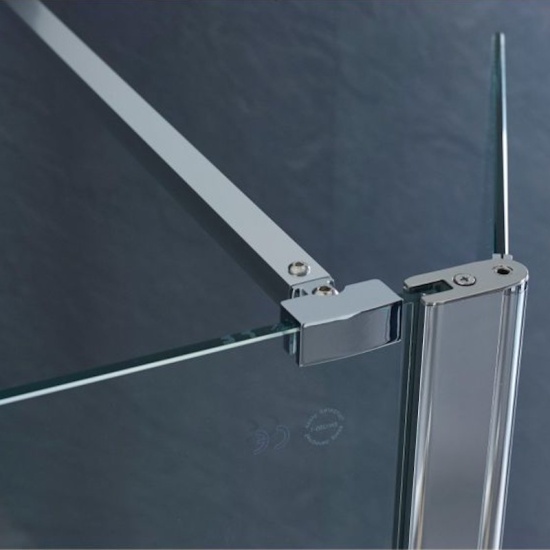 Product Image of Radiant 1300 Chrome Shower Enclosure for Recessed Walkin