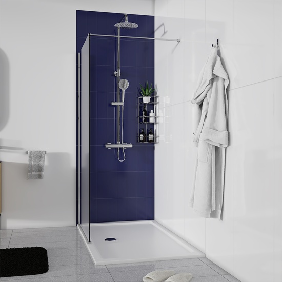 Radiant 1400 Hinged Walkin Recess Shower Enclosure