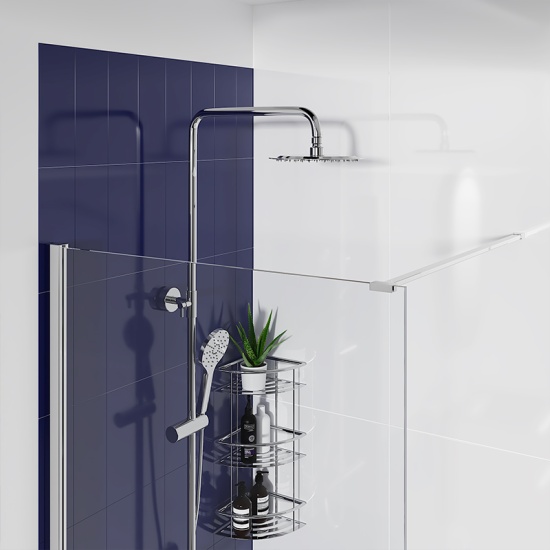 Radiant 1500 Hinged Walkin Recess Shower Enclosure