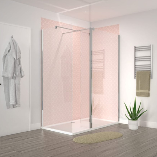 radiant 1800 hinged walkin corner shower enclosure