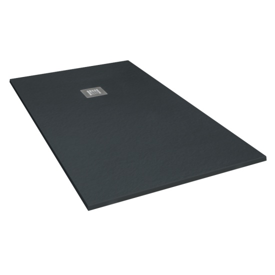 GIORGIO RECTANGLE SHOWER TRAY 1800 BLACK SLATE