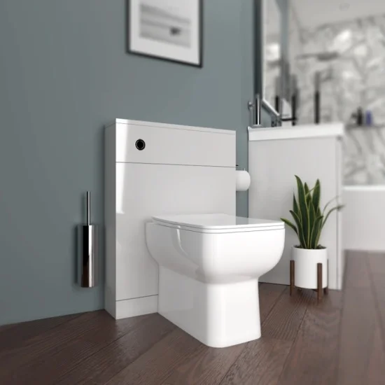 Ashford 800 Bath Suite Grey Basin Unit BTW Toilet
