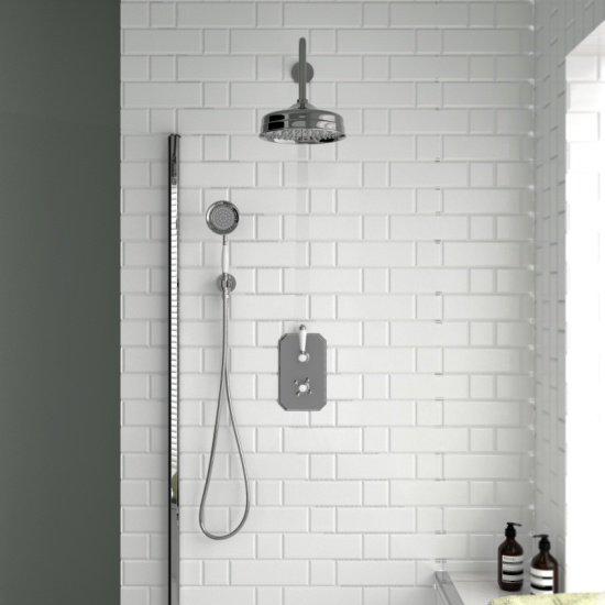 Carmel Traditional 2 Outlet Shower Set Head Handset