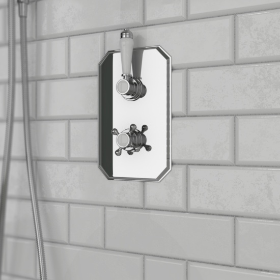 Carmel Traditional 2 Outlet Shower Set Head Handset