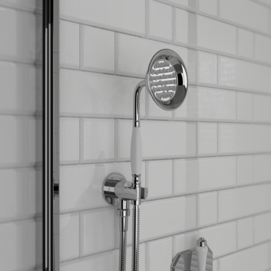 Carmel Traditional 2 Outlet Shower Set Head Handset