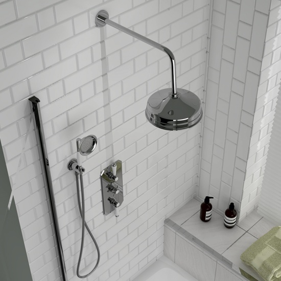 Carmel Traditional 2 Outlet Shower Set Head Handset
