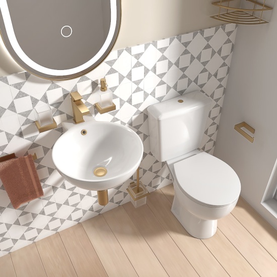 Tesla Wall Hung Basin and Toilet