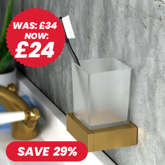 BC Gold Square Tumbler Holder