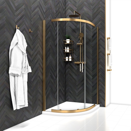 Odessa Gold 800 Quadrant Shower Enclosure