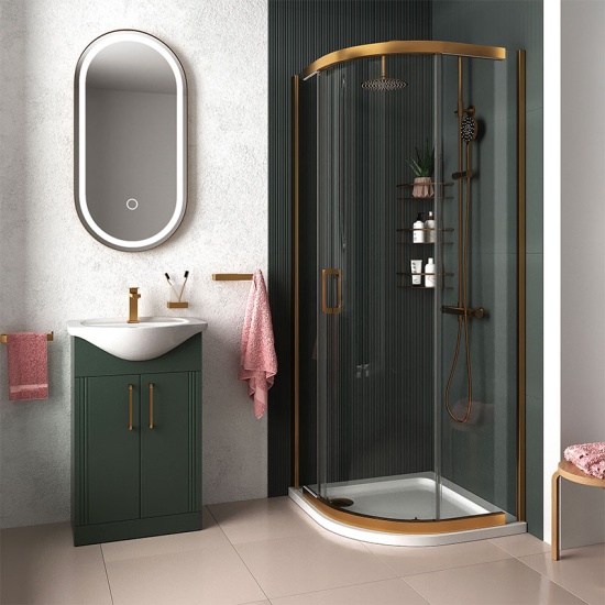 Odessa Gold 800 Quadrant Shower Enclosure