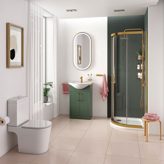 Odessa Gold 800 Quadrant Shower Enclosure