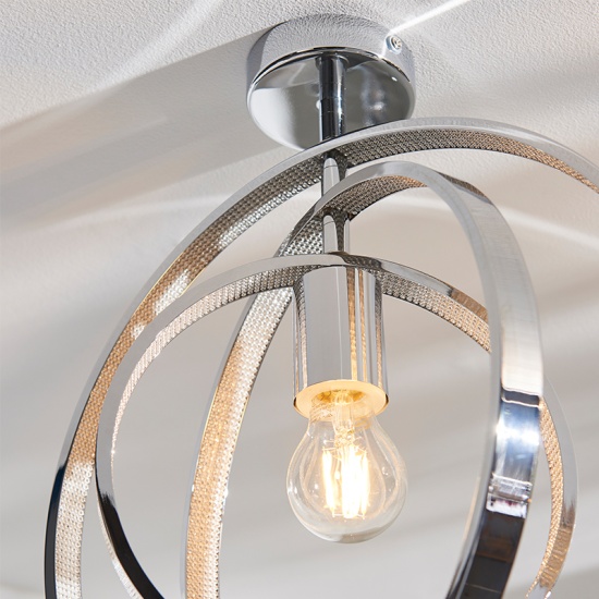Single Semi flush Light: 1 Bulb