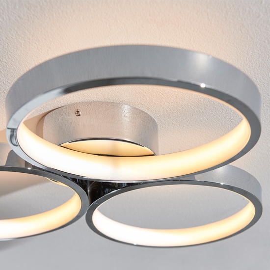 Multi arm lamp Semi flush Light: 3 Bulb