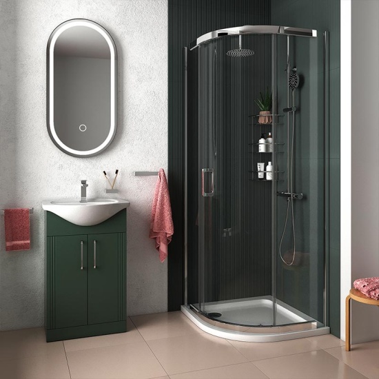 Celeste Green 550 Chrome Shower Suite