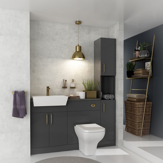 Oliver Gold 1500 Fitted Furniture with Tall Boy
