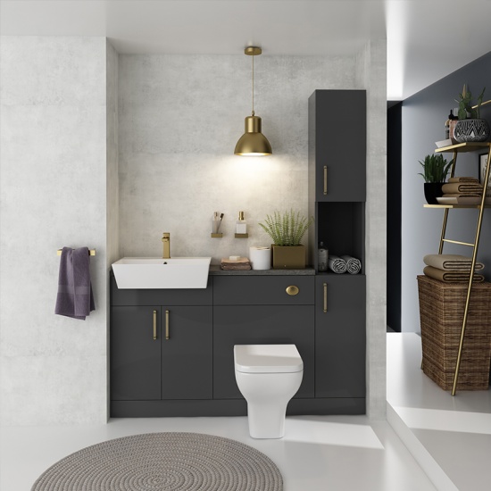 Oliver Gold 1500 Fitted Furniture with Tall Boy