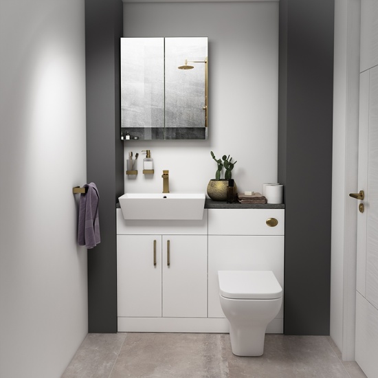 Oliver Gold 1100 Fitted Cloakroom Suite