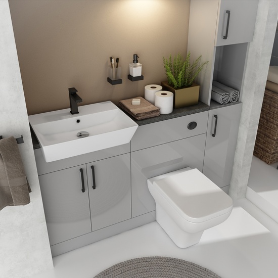 Oliver Black 1500 Fitted Furniture with Tall Boy