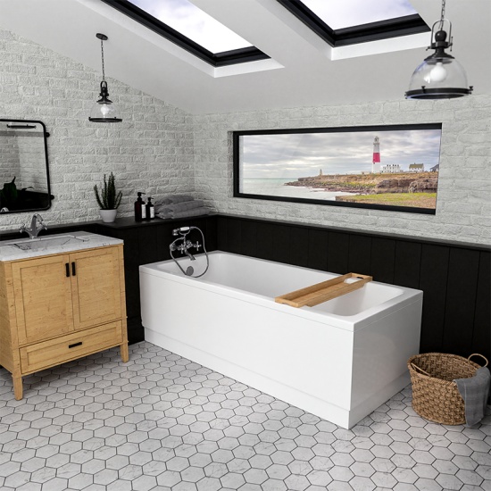 Portland Single-ended Bath with Optional Beauforte Reinforcement: 1700, 1800