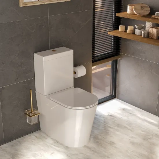 Product Image for Alani Gold Shower Suite: 1200 Oak Vanity Unit with Black Basin 5