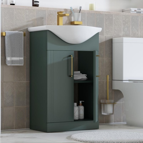 Celeste Green 550 Gold Shower Suite