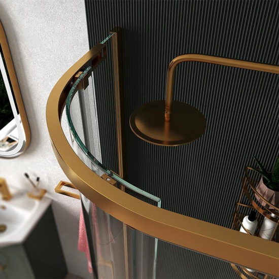 Celeste Green 550 Gold Shower Suite