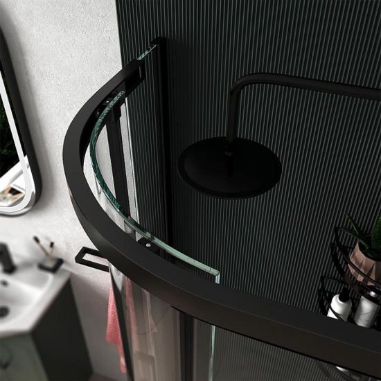 Celeste Green 550 Black Shower Suite