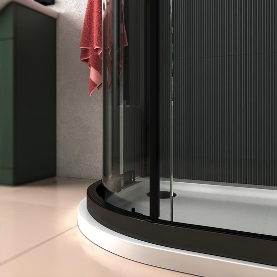 Celeste Green 550 Black Shower Suite