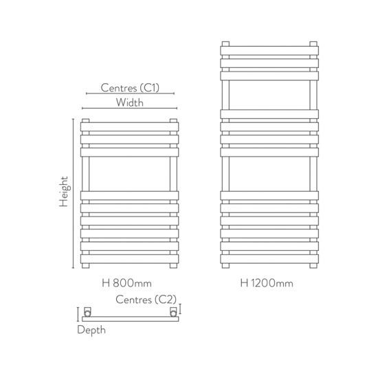sultan white designer towel radiator