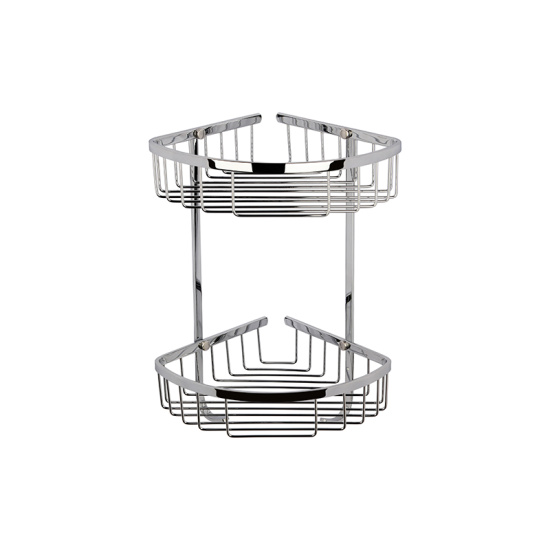BC Designs victrion chrome double corner shower basket