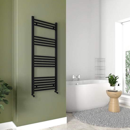 bc diva black radiator 1200 x 500