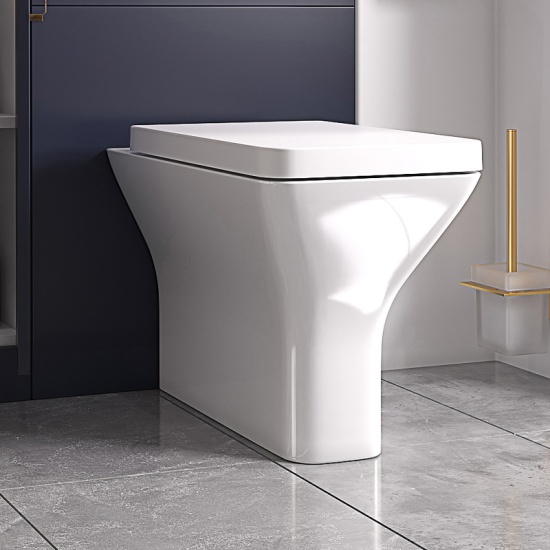 oliver 1400 navy blue combination vanity and toilet set gold