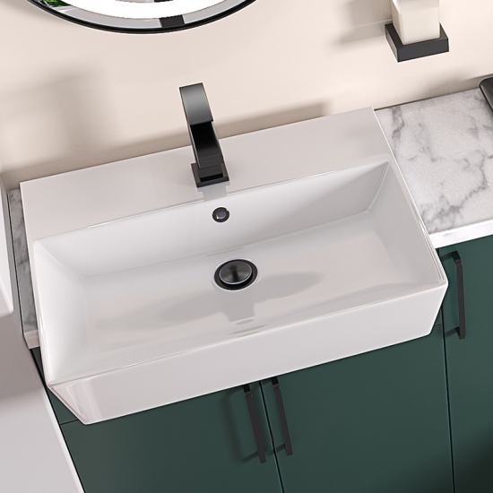 oliver 1400 green fitted furniture black