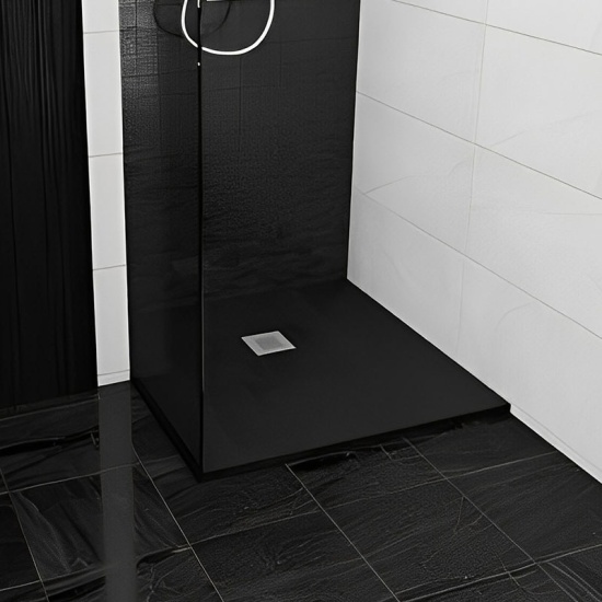 alan 900 x 900 square black slate tray 26mm
