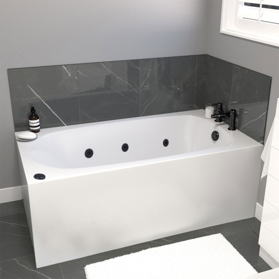 petite jacuzzi spa acrylic bath 1300x700 black jets